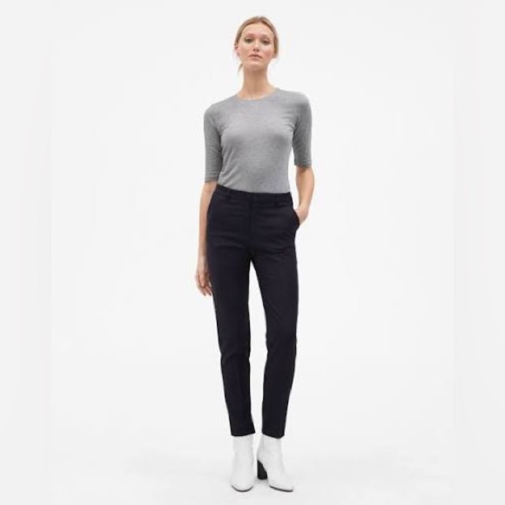Filippa K Fiona Peg Slacks Navy Blue Cool Wool size XS